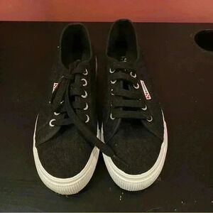Superga Platform Sneaker Black